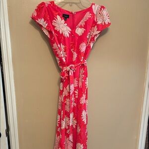 Talbots Pink Floral Maxi Dress
